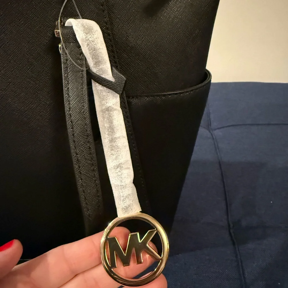 Michael Kors Black Charlotte Tote Bag NWT
